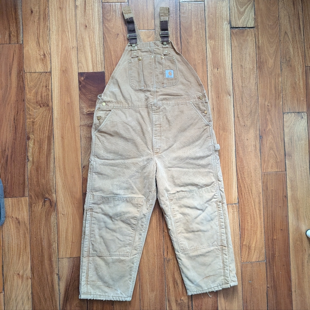 Carhartt Distressed Canvas Overalls (46)